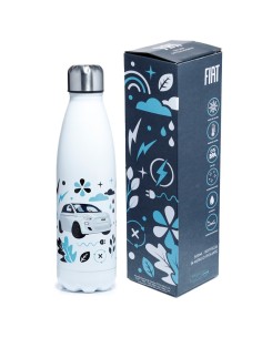 BOTTIGLIA TERMICA IN ACCIAIO 500 Ml - FIAT 500 E -