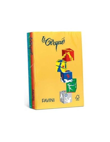 CARTA A4 FAVINI 4 COLORI ASS.TI FORTI 160 gr. (100 fg)