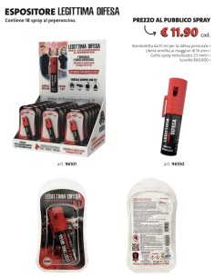 SPRAY LEGITTIMA DIFESA (Expo 18 Pz)
