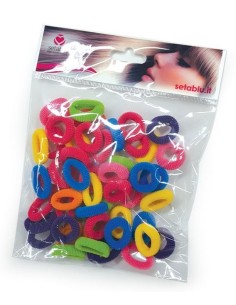 ELASTICI MINI BUSTA 50 Pz colorati (12 Pz)