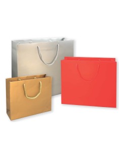 SHOPPER CARTA 26x8x22 cm MONOCOLORE (12 Pz)