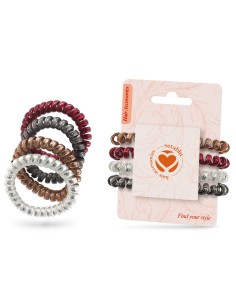 ELASTICI A SPIRALE 4 PZ COL. ASS.TI (12 Pz)
