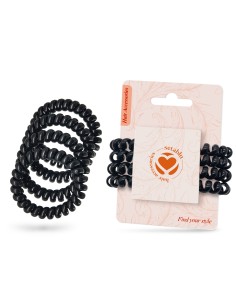 ELASTICI A SPIRALE 4 PZ NERI (12 Pz)
