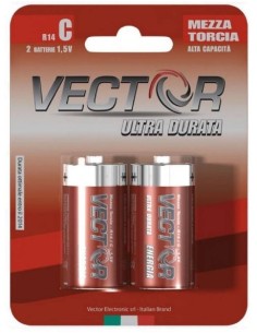BATTERIE VECTOR 1/2 TORCIA ULTRADURATA (4x12 pz)