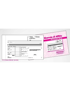 BLOCCO RICEVUTE D'AFFITTO 50x2 copie 100x170 (30 Pz)