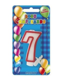 CANDELE A POIS ROSSE N. 7 (12 Pz)