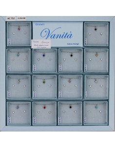 EXPO PARURE ACCIAIO E ZIRCONI (14 Pz)
