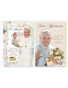 BIGL. MICART MATRIMONIO PAPA FRANCESCO (8 bigl)
