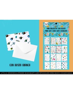 BIGLIETTI MINI LIBRO FLOWERS (120 Pz)