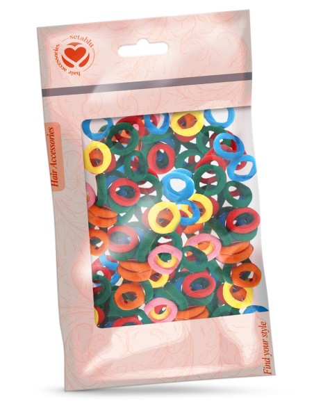 ELASTICI MINI 60 Pz COLORATI (12 Pz)