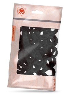 ELASTICI MINI 25 Pz NERI (12 Pz)