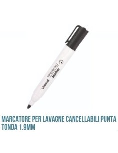 MARCATORE LAVAGNE P.TONDA NERO (12 Pz)