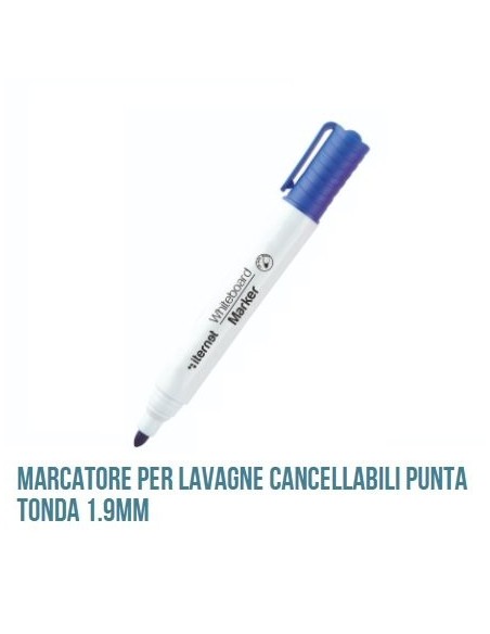 MARCATORE LAVAGNE P.TONDA BLU (12 Pz)