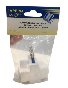 IMPERIA PRESA TRIPLA 16 A BIANCA 2xP17/11+1 P40 BS 2
