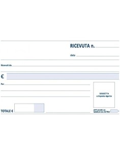 BLOCCO RICEVUTE GENERICHE 100x170 50x2 COPIE (30 Pz) 2