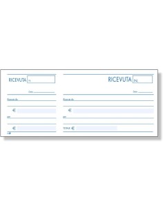 BLOCCO RICEVUTE GENERICHE MADRE/FIGLIA 100x1 100x220 (10 Pz)