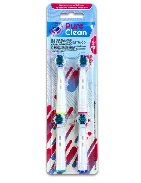 TESTINE SPAZZOLINO ELETTRICO 4 PZ PURE CLEAN