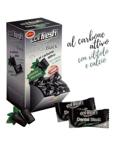 COLFRESH DUETTO DENTAL BLACK CARBONE ATTIVO (200 Pz) 560 gr