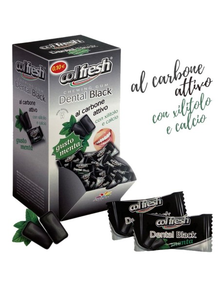 COLFRESH DUETTO DENTAL BLACK CARBONE ATTIVO (200 Pz) 560 gr