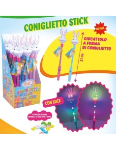 CONIGLIETTO STICK CON LUCE (12 Pz)