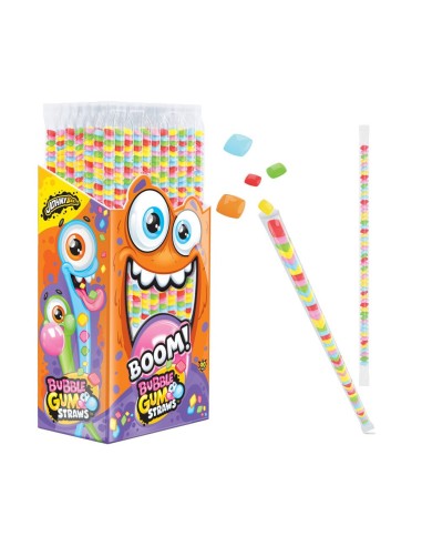 BUBBLE GUM STRAWS (90 Pz)