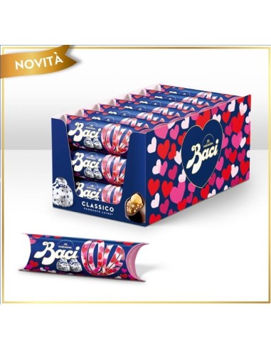 BACI PERUGINA TUBO INTRECCI 3 Pz 21x37.5 gr. Fondente Classico