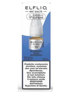 ELFLIQ NIC SALTS-BLUEBERRY SOUR RASPBERRY- 2% 10 ml (5 Pz) cod.p