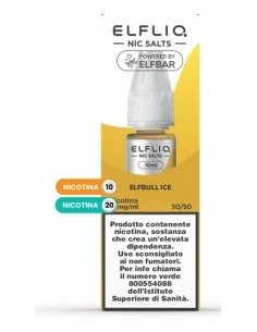 ELFLIQ NIC SALTS - ELFBULL ICE - NICOTINA 2% 10 ml (5 Pz) cod.pr
