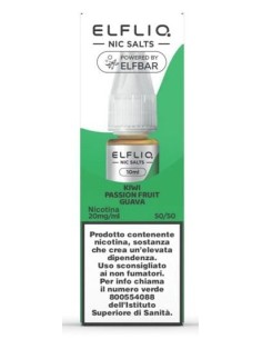 ELFLIQ NIC SALTS-KIWI PASSION FRUIT GUAVA- 2% 10 ml (5 Pz) cod.p