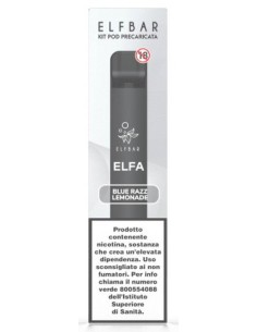 ELFBAR ELFA DEVICE AURORA BLUE+POD BLUE RAZZ LEMONADE 20 ml
