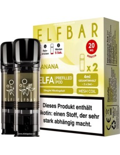 ELFBAR ELFA PREFILLED POD BANANA 20 ml (2 Refill x10 Pz) cod.pro