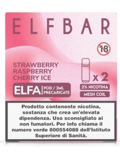 ELFBAR ELFA PREFIL. POD STRAWBERRY RASPBERRY CHERRY ICE 20ml(2 R