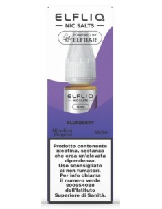 ELFLIQ NIC SALTS-BLUEBERRY-NICOTINA 1% 10 ml (5 Pz) cod.prod.PLN