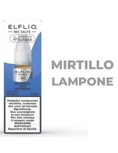 ELFLIQ NIC SALTS-BLUEBERRY SOUR RASPBERRY- 1% 10 ml (5 Pz) cod.p