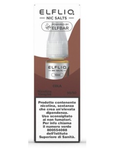 ELFLIQ NIC SALTS-COLA- NICOTINA 1% 10 ml (5 Pz) cod.prod.PLN0114