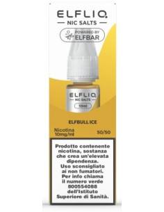 ELFLIQ NIC SALTS-ELFBULL ICE- NICOTINA 1% 10 ml (5 Pz) cod.prod.