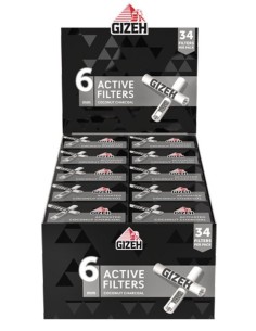 FILTRI GIZEH ACTIVE FILTER 6 mm 34 Pz (10 Cf) cod. prod.PROV-C04