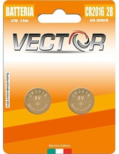 BATTERIE VECTOR CR2016 LITIO (2x10 pz)