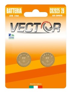 BATTERIE VECTOR CR2025 LITIO (2x10 pz)