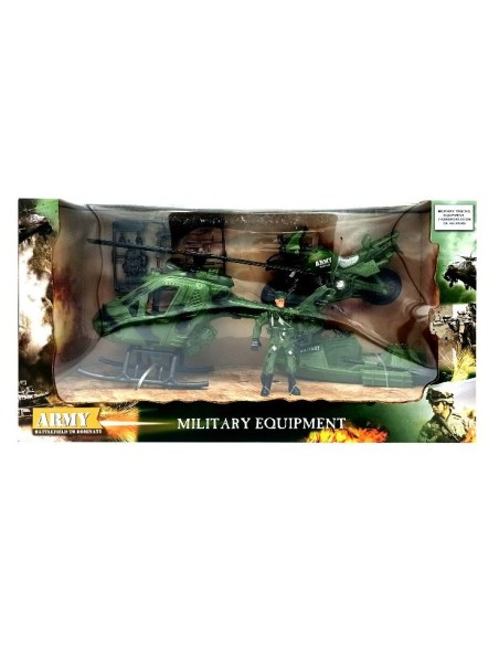 MEZZO MILITARE CON SOLDATO 38x17x13