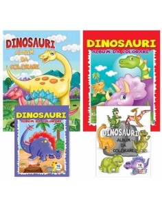 ALBUM DA COLORARE A4 16 pag. DINOSAURI (24 Pz)