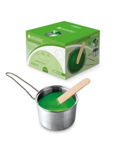 CERA DEPILATORIA IN VASO 110ml AZULENE CON SPATOLA E MANICO INCL