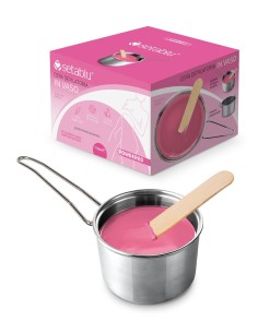 CERA DEPILATORIA IN VASO 110ml POWDERED CON SPATOLA E MANICO INC