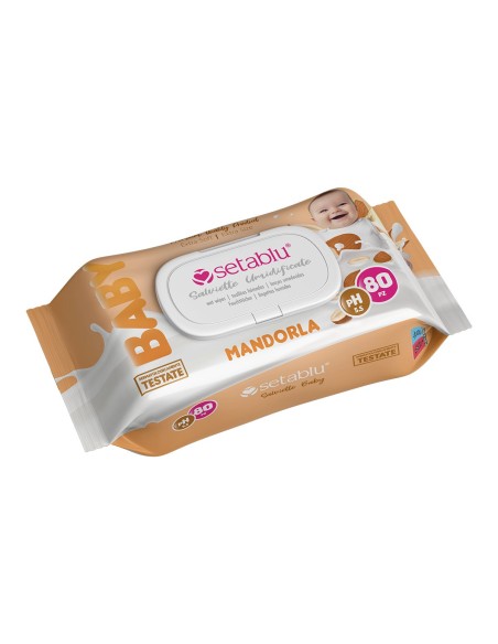 SALVIETTE BABY MANDORLA 80 pz