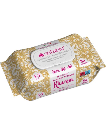 SALVIETTE MILLEUSI FRAGRANZA ARABA 80 Pz KHAREM