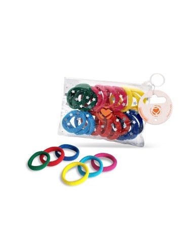 ELASTICI 4.5 cm 20 PZ COLORATI (12 Pz)