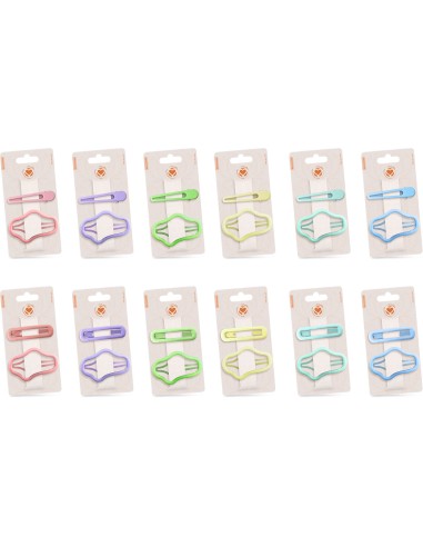 CLIC CLAC VARI MODELLI 2 Pz VARI COLORI (24 Pz)