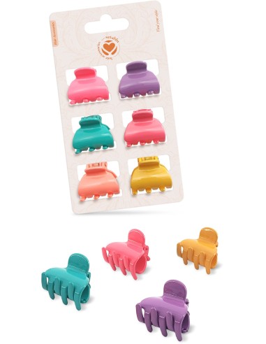 PINZETTE ROTONDE 6 Pz VARI COLORI (12 Pz)