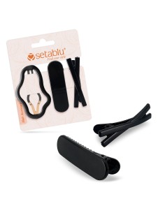 FERMAGLI CAPELLI NERI 3 Pz (12 Pz)