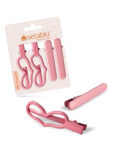 FERMAGLI CAPELLI ROSA 4 Pz (12 Pz)